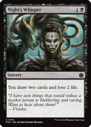 Night's Whisper  [Commander: Foundations]