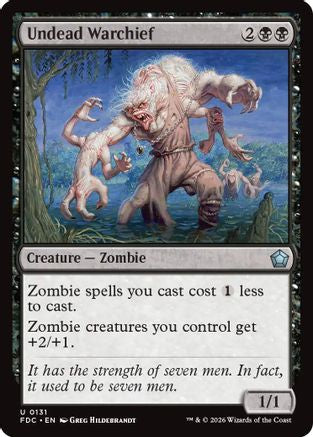 Undead Warchief  [Commander: Foundations]