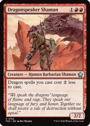 Dragonspeaker Shaman  [Commander: Foundations]
