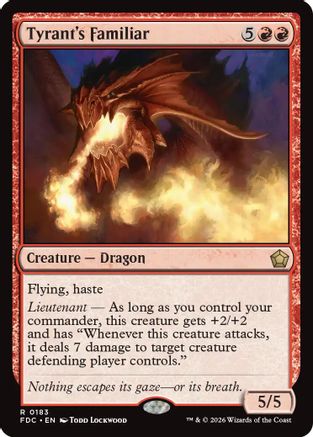 Tyrant's Familiar  [Commander: Foundations]