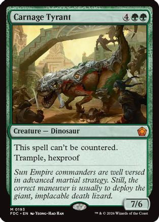 Carnage Tyrant  [Commander: Foundations]