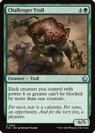 Challenger Troll  [Commander: Foundations]