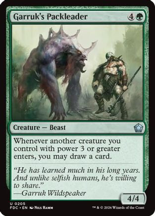 Garruk's Packleader  [Commander: Foundations]