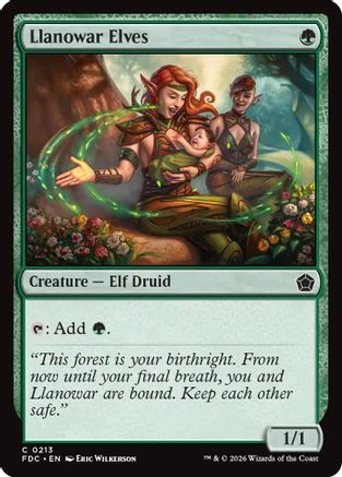 Llanowar Elves  [Commander: Foundations]