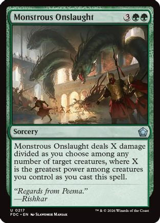Monstrous Onslaught  [Commander: Foundations]