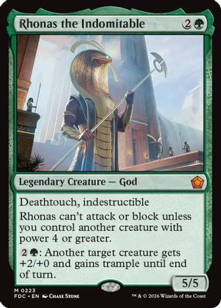 Rhonas the Indomitable  [Commander: Foundations]