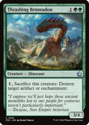 Thrashing Brontodon  [Commander: Foundations]