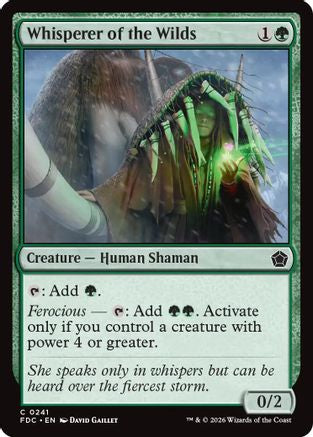 Whisperer of the Wilds  [Commander: Foundations]