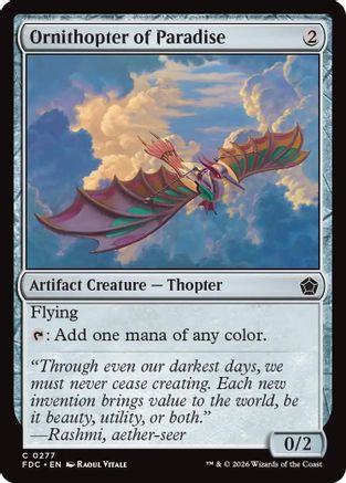 Ornithopter of Paradise  [Commander: Foundations]