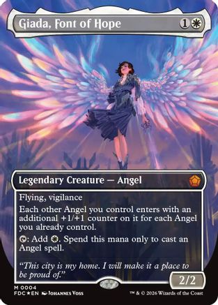 Giada, Font of Hope (Borderless)  [Commander: Foundations] Foil