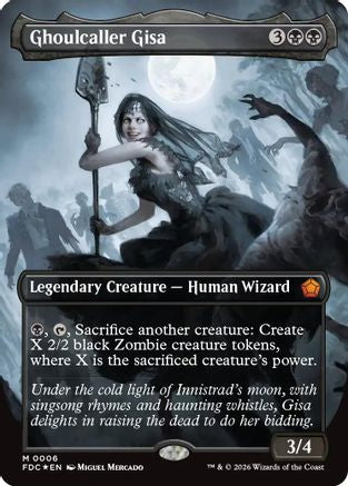 Ghoulcaller Gisa (Borderless)  [Commander: Foundations] Foil