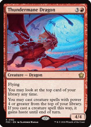 Thundermane Dragon  [Commander: Foundations]