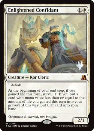 Enlightened Confidant  [Promo Pack: Reality Fracture] Foil