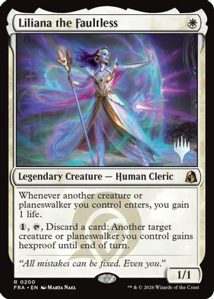 Liliana the Faultless  [Promo Pack: Reality Fracture] Foil
