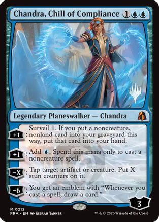 Chandra, Chill of Compliance  [Promo Pack: Reality Fracture] Foil