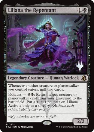 Liliana the Repentant  [Promo Pack: Reality Fracture] Foil