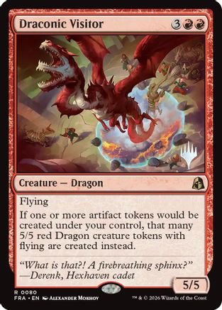 Draconic Visitor  [Promo Pack: Reality Fracture] Foil