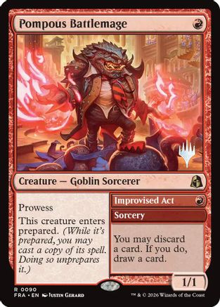 Pompous Battlemage  [Promo Pack: Reality Fracture] Foil