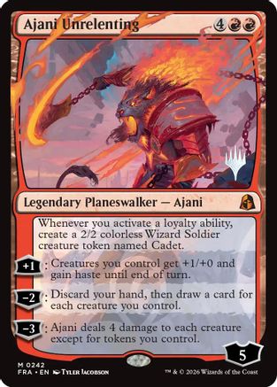 Ajani Unrelenting  [Promo Pack: Reality Fracture]