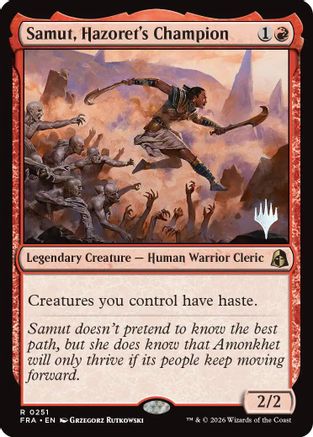 Samut, Hazoret's Champion  [Promo Pack: Reality Fracture] Foil