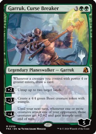Garruk, Curse Breaker  [Promo Pack: Reality Fracture]