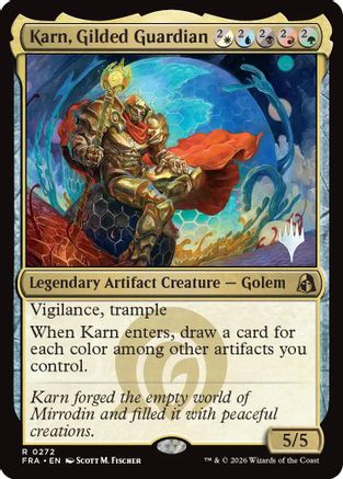 Karn, Gilded Guardian  [Promo Pack: Reality Fracture]
