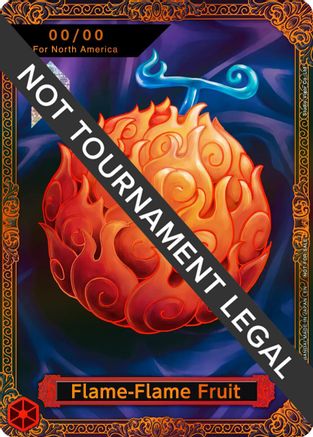Flame-Flame Fruit Trophy Card (Flame-Flame Fruit Coliseum) - [One Piece Promotion Cards] Foil