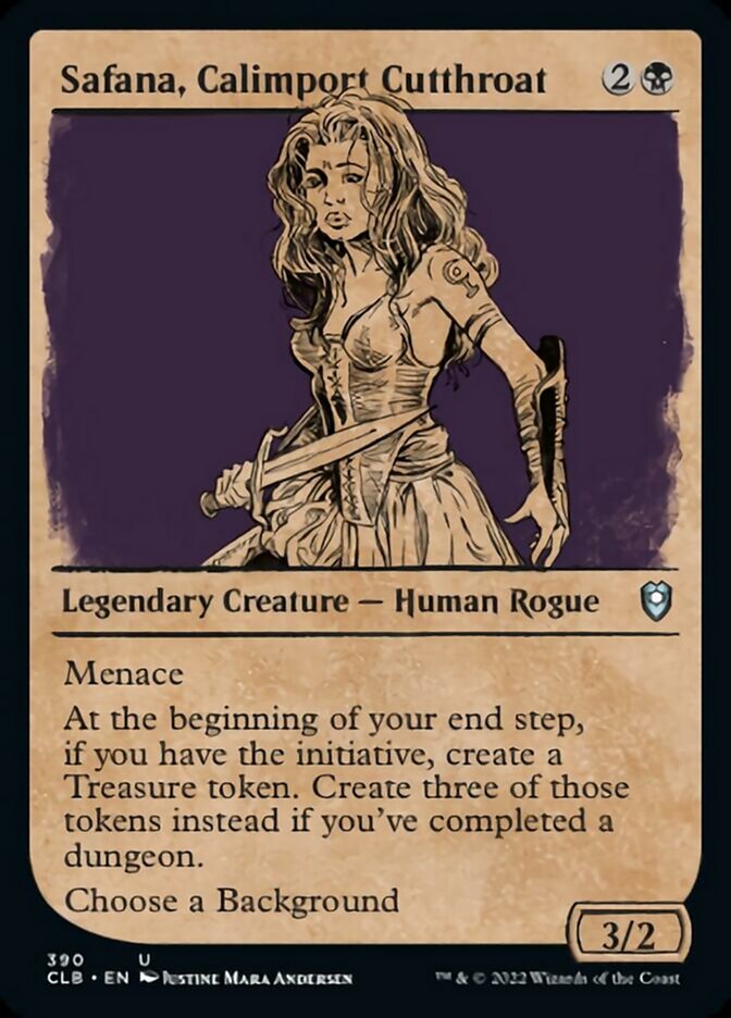Safana, Calimport Cutthroat (Showcase) [Commander Legends: Battle for Baldur's Gate] Foil