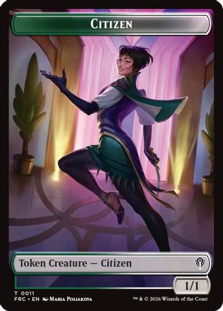 Citizen // The Monarch Double-Sided Token  [Commander: Reality Fracture]