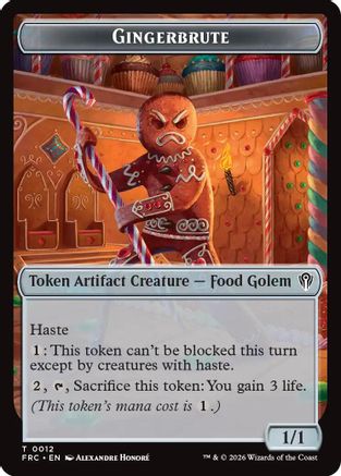 Gingerbrute // Myr Double-Sided Token  [Commander: Reality Fracture]