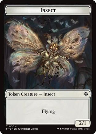 Insect // Rogue Double-Sided Token  [Commander: Reality Fracture]