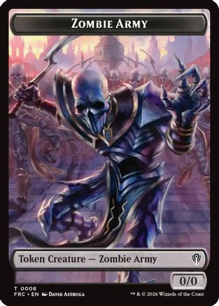 Zombie Army // Goblin Double-Sided Token  [Commander: Reality Fracture]