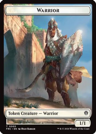 Warrior // Shark Double-Sided Token  [Commander: Reality Fracture]