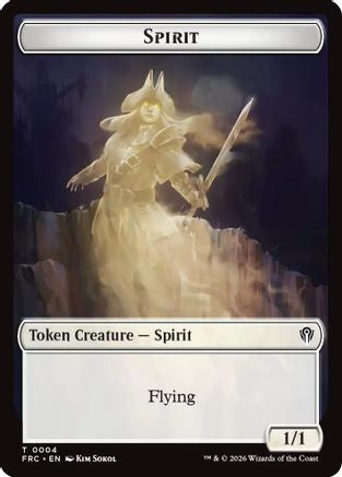 Spirit // Jace Double-Sided Token  [Commander: Reality Fracture]