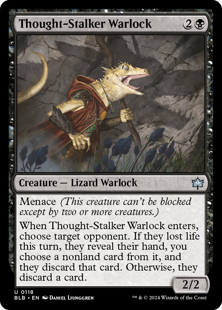 Thought-Stalker Warlock [Bloomburrow] Foil