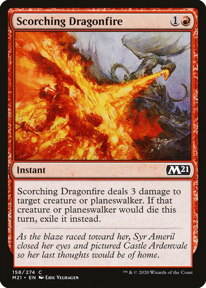 Scorching Dragonfire [Core Set 2021] Foil
