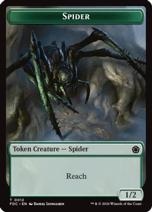 Spider // Beast Double-Sided Token  [Commander: Foundations]