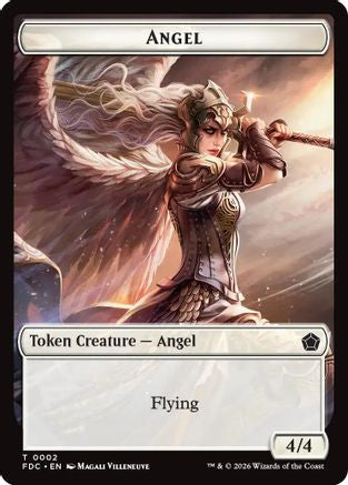 Angel (0002) // Spirit Double-Sided Token  [Commander: Foundations]