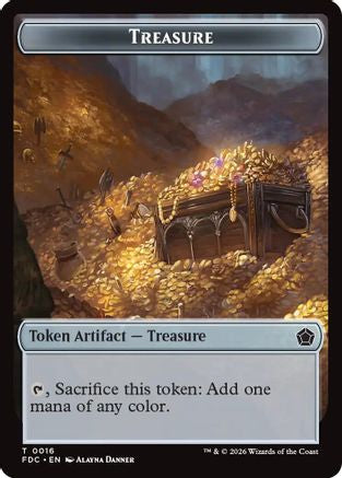 Treasure // The Monarch Double-Sided Token  [Commander: Foundations]