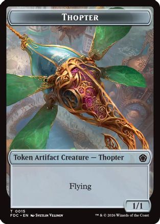 Thopter // The Monarch Double-Sided Token  [Commander: Foundations]