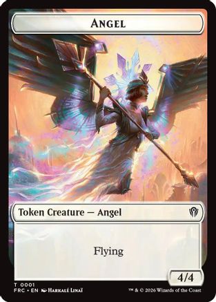 Angel // Myr Double-Sided Token  [Commander: Reality Fracture] Foil