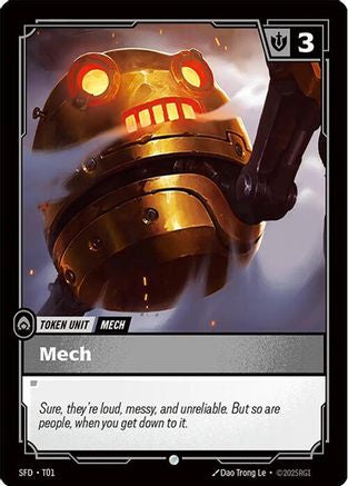 Mech // Gold (T01 // T03) - Riftbound - [Spiritforged]
