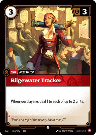 Bilgewater Tracker (003/167) - Riftbound - [Radiance] Foil