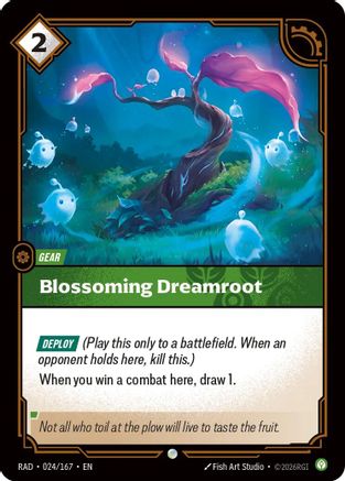 Blossoming Dreamroot (024/167) - Riftbound - [Radiance] Foil