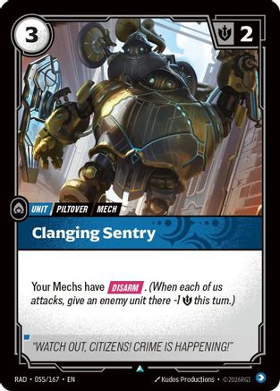 Clanging Sentry (055/167) - Riftbound - [Radiance] Foil