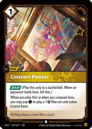 Concert Poster (116/167) - Riftbound - [Radiance] Foil