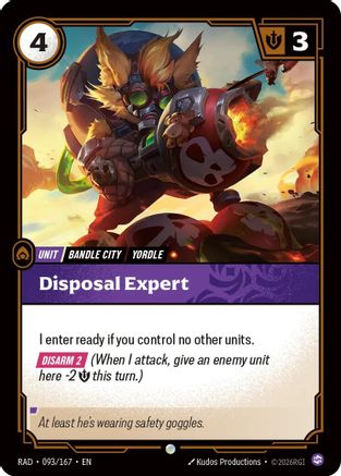 Disposal Expert (093/167) - Riftbound - [Radiance] Foil
