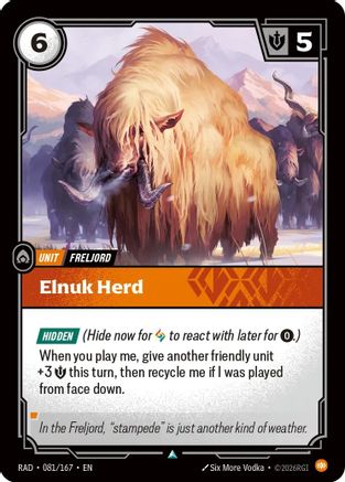 Elnuk Herd (081/167) - Riftbound - [Radiance] Foil