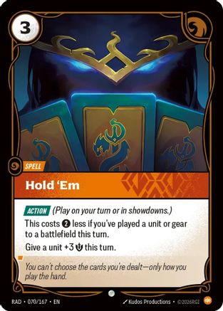 Hold 'Em (070/167) - Riftbound - [Radiance] Foil