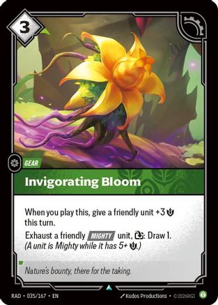 Invigorating Bloom (035/167) - Riftbound - [Radiance] Foil